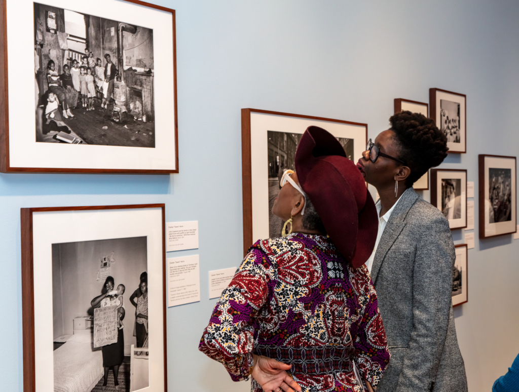 people in a gallery