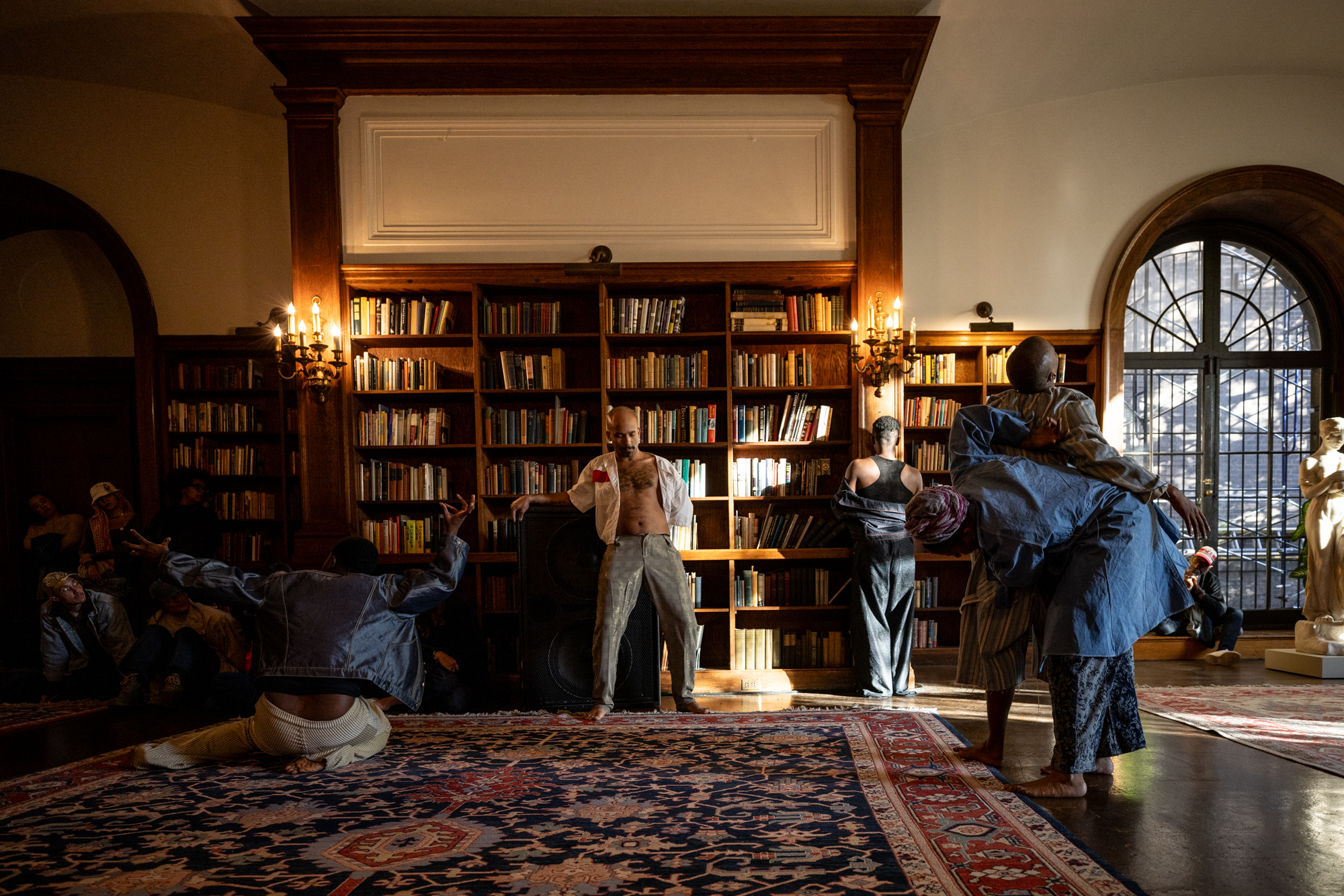 people dancing in a library, Jonathan González, Spectral Dances